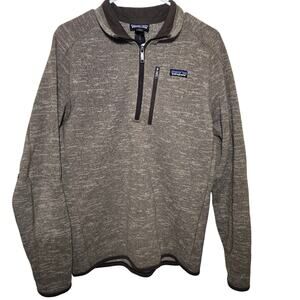 Patagonia Better Sweater Brown 1/4 Zip Pullover Outdoors Hiking Gorp Men's Med